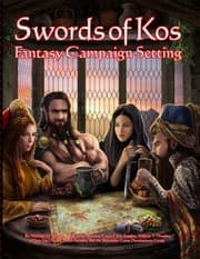 Tapa de Swords of Kos Fantasy Campaign Setting