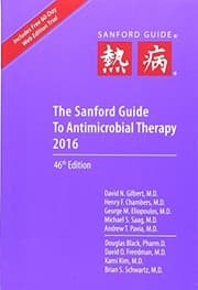 Tapa de The Sanford Guide to Antimicrobial Therapy 2016