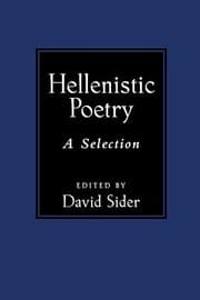 Tapa de Hellenistic Poetry