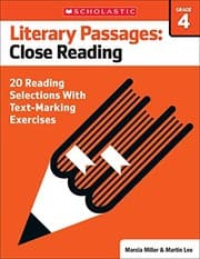Tapa de Literary Passages : Close Reading : Grade 4
