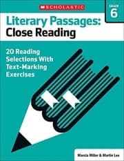 Tapa de Literary Passages : Close Reading : Grade 6