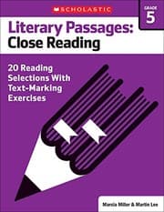 Tapa de Literary Passages : Close Reading : Grade 5