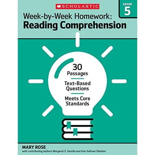 Tapa de Week-by-Week Homework : Reading Comprehension Grade 5