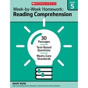 Tapa de Week-by-Week Homework : Reading Comprehension Grade 5