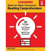 Tapa de Week-by-Week Homework : Reading Comprehension Grade 6