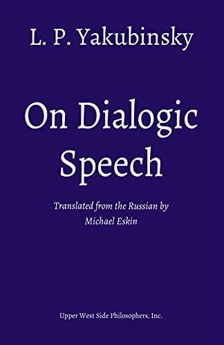 Tapa de On Dialogic Speech