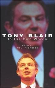 Tapa de Tony Blair In His Own Words