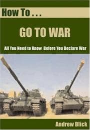 Tapa de How to Go to War