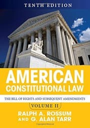 Tapa de American Constitutional Law, Volume II