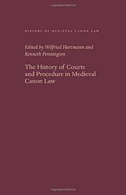 Tapa de The History of Courts and Procedure in Medieval Canon Law