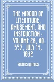 Tapa de The Mirror of Literature, Amusement, and Instruction