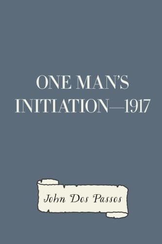 Tapa de One Man's Initiation-1917