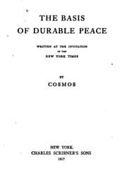 Tapa de The Basis of Durable Peace