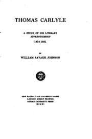 Tapa de Thomas Carlyle, a study of his literary apprenticeship, 1814-1831