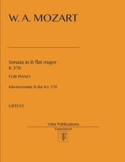 Tapa de Sonata in B flat major