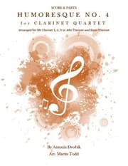 Tapa de Humoresque No. 4 for Clarinet Quartet