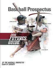 Tapa de Baseball Prospectus Futures Guide 2016
