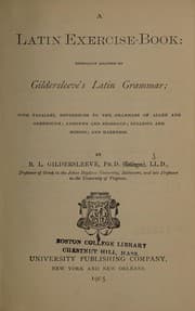 Tapa de A Latin exercise-book