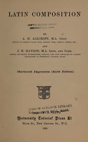 Tapa de Latin composition