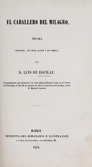 Tapa de El caballero del milagro
