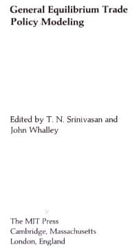 Tapa de General equilibrium trade policy modeling