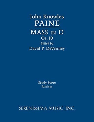 Tapa de Mass in D, Op.10