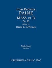 Tapa de Mass in D, Op.10