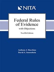 Tapa de Federal Rules of Evidence with Objections