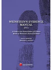 Tapa de Weinstein's Evidence Manual, Student Edition