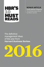 Tapa de HBR's 10 Must Reads 2016
