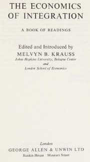 Tapa de The economics of integration