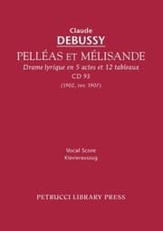 Tapa de Pelléas et Mélisande, CD 93 - Vocal score