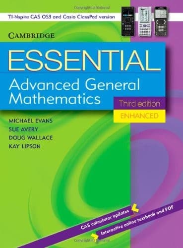 Tapa de Essential Advanced General Mathematics Third Edition Enhanced TIN/CP Version