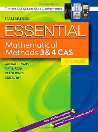 Tapa de Essential Mathematical Methods CAS 3 and 4 Enhanced TIN/CP Version