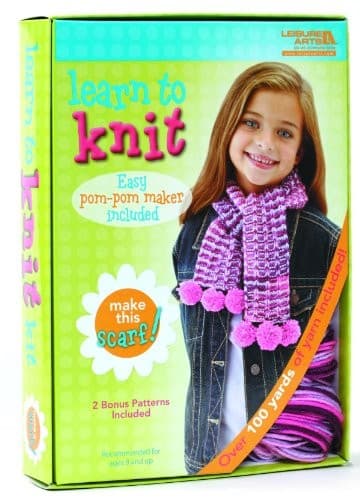Tapa de Learn to Knit Kit