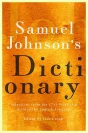 Tapa de Samuel Johnson's Dictionary