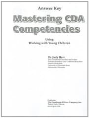 Tapa de Mastering CDA Competencies Using Working with Young Children Answer Key