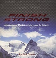 Tapa de Finish Strong Quotes