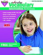 Tapa de Everyday Vocabulary Intervention Activities for Grade 2