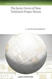 Tapa de The Syriac Forms of New Testament Proper Names