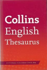 Tapa de Collins English Thesaurus