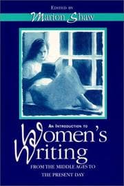 Tapa de Introduction to Women's Literature from the Middle Ages to Present Day, An
