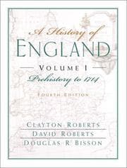 Tapa de A History of England, Volume I