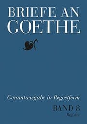 Tapa de Briefe an Goethe : Band 8