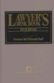 Tapa de Lawyer's Desk Book