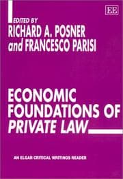 Tapa de Economic foundations of private law