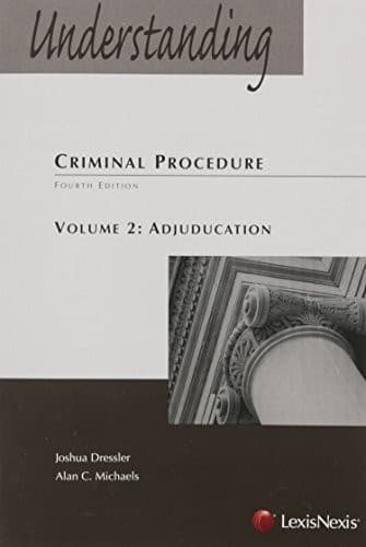 Tapa de Understanding Criminal Procedure Volume Two, Adjudication