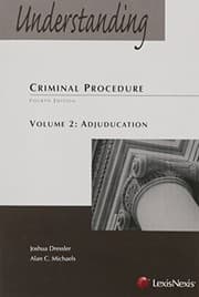 Tapa de Understanding Criminal Procedure Volume Two, Adjudication