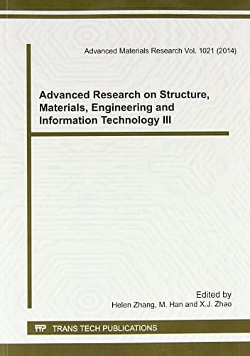 Tapa de Advanced Research on Structure, Materials, Engineering and Information Technology III