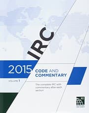 Tapa de 2015 International Residential Code Commentary, Volume 1